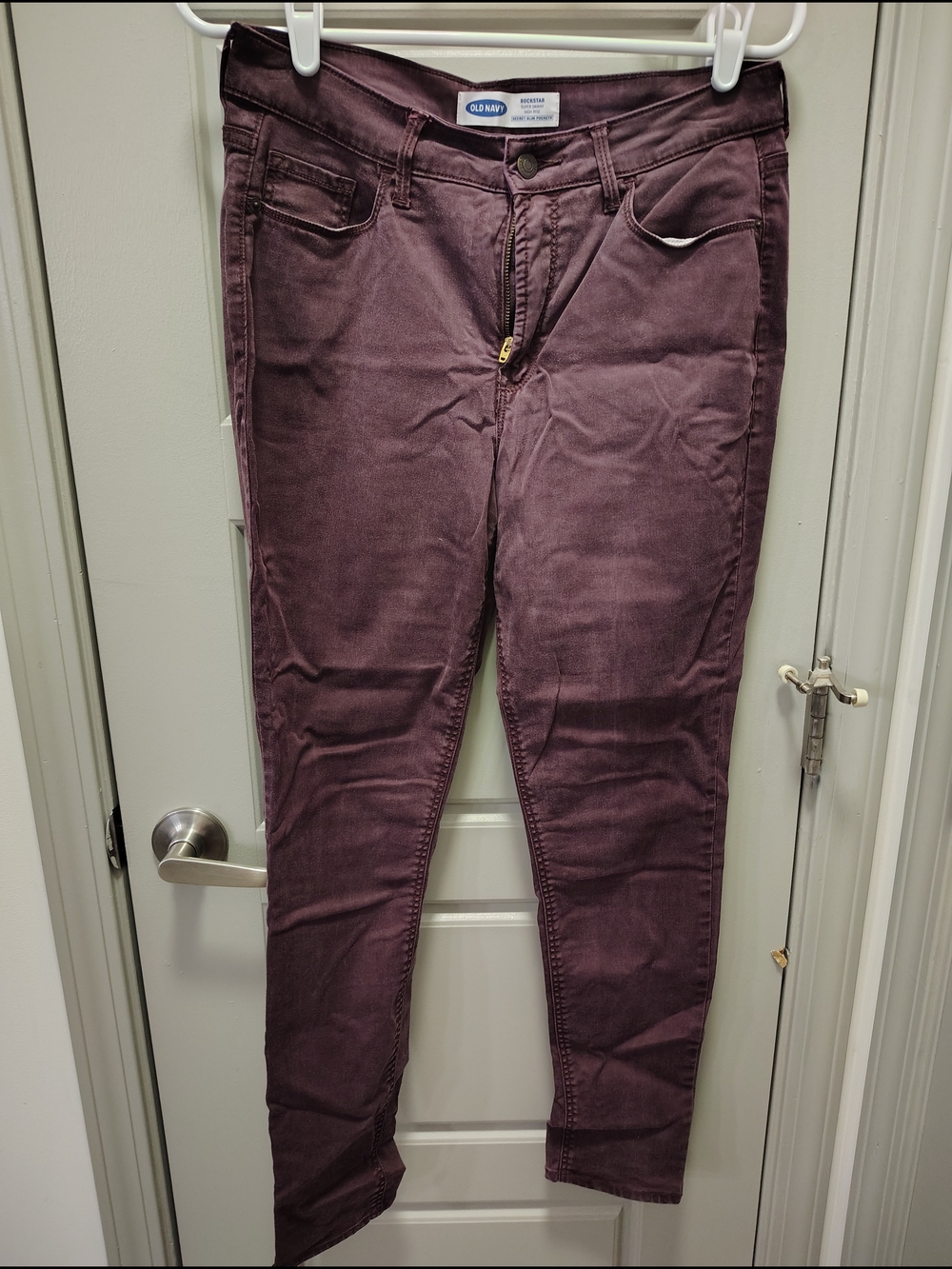 Old Navy Slim Stretch Jeans — Plum